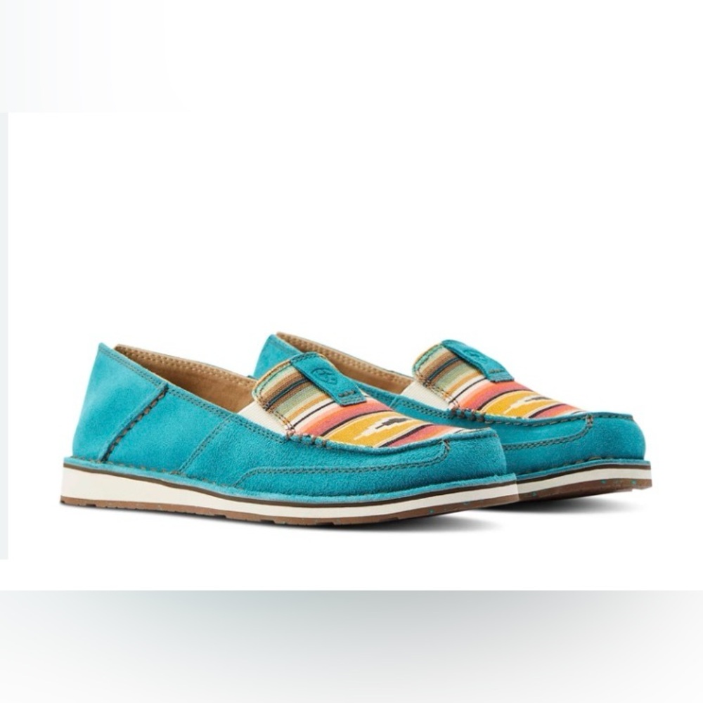 **NEW**Ariat Turquoise and Multicolor Women's Loafers